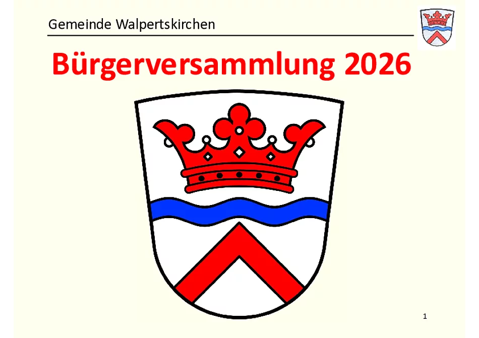 Präsentation Bürgerversammlung Walpertskirchen 2026